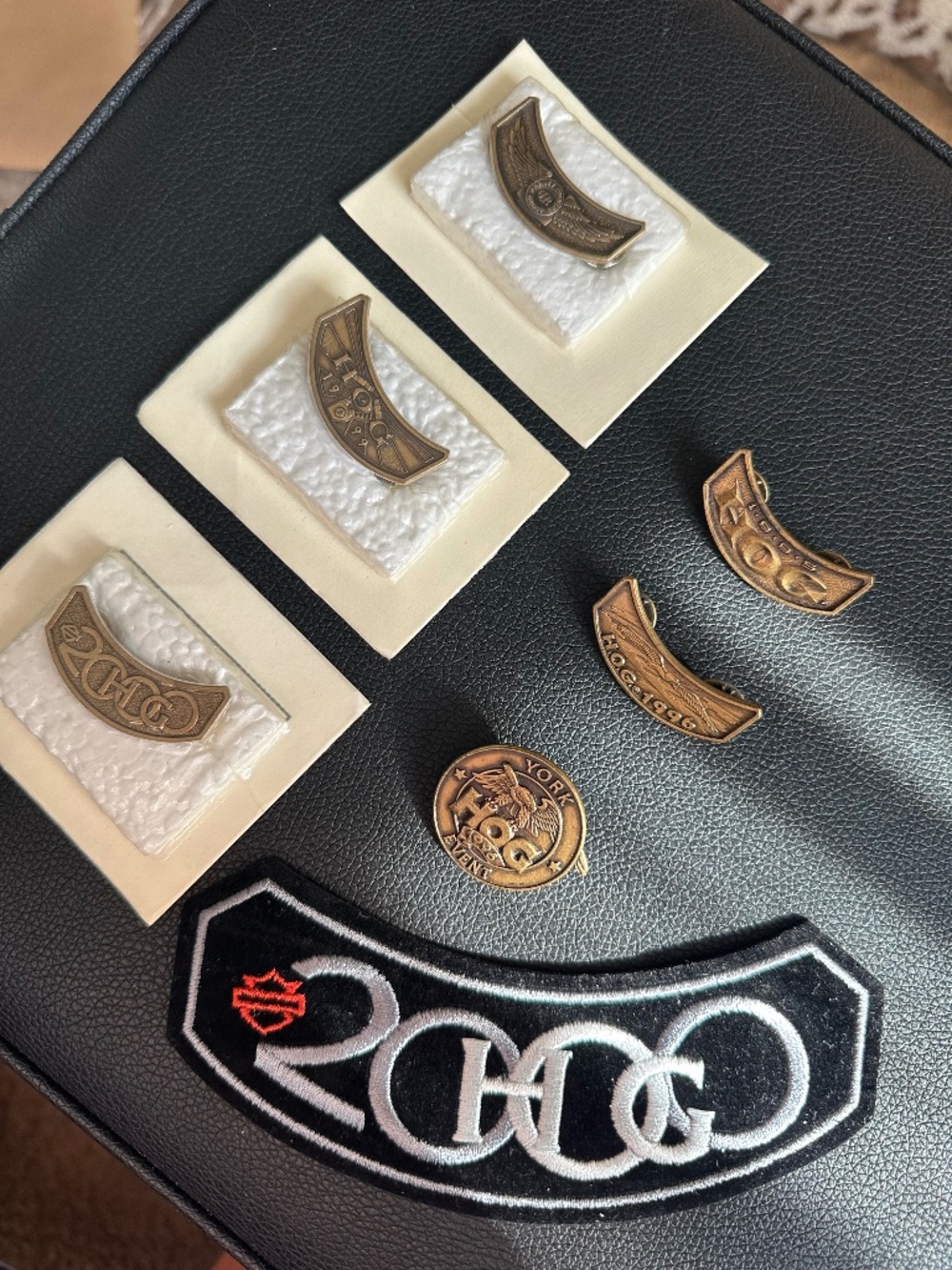 Vintage Harley Davidson Harley Owners Group Pins and Patch